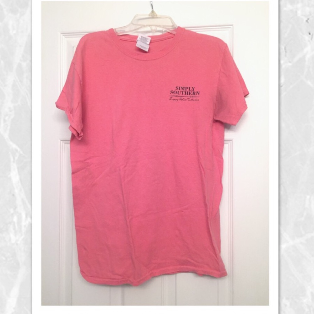 Salmon colored simply southern shirt!